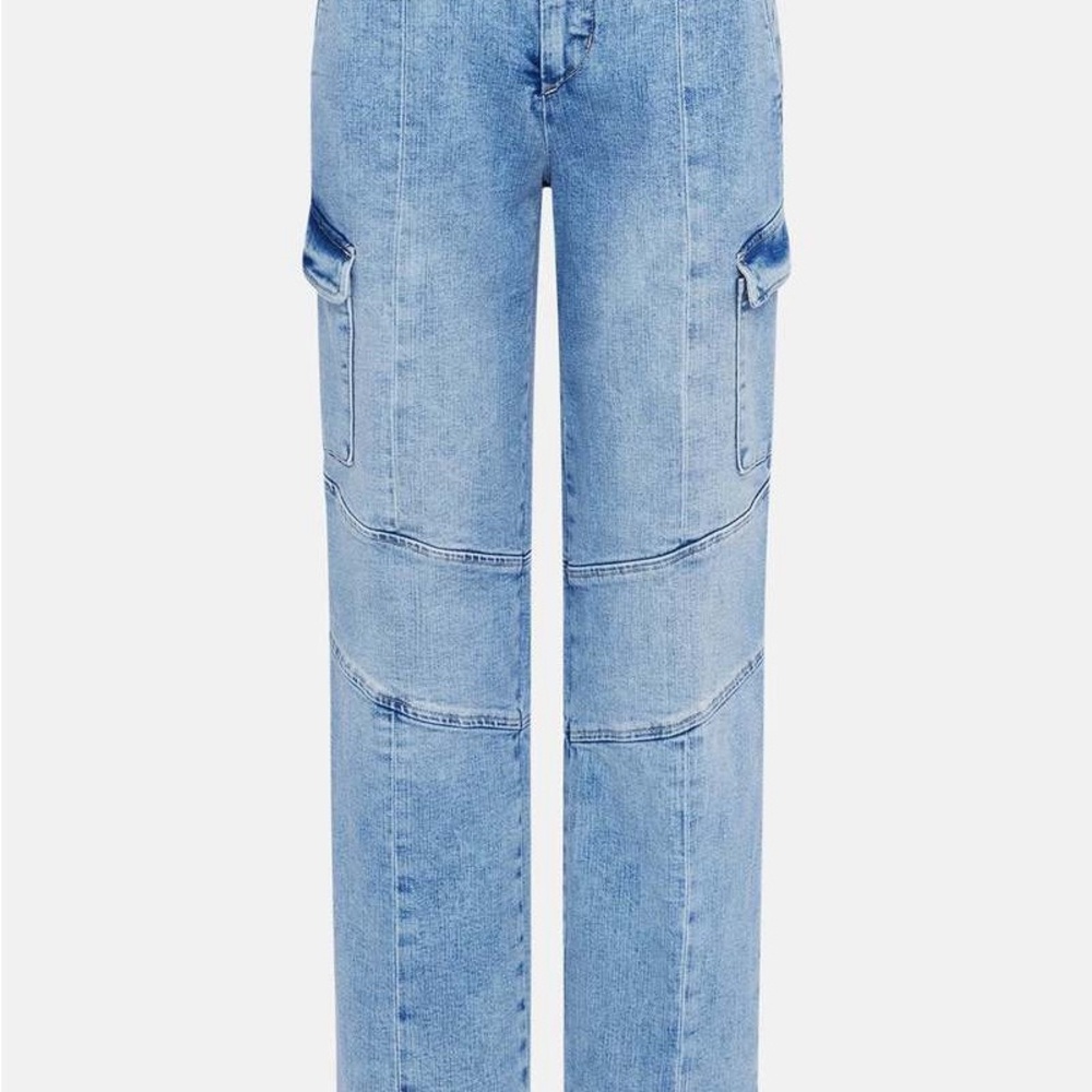 L'AGENCE Brooklyn High Rise Wide Leg Cargo-Brewer Wash NWOT Women Jeans